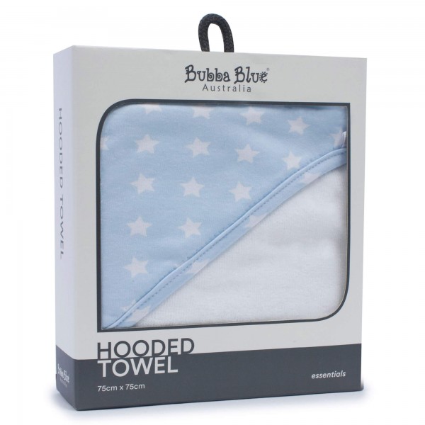 Bubba Blue Everyday Essentials Blue Hooded Towel