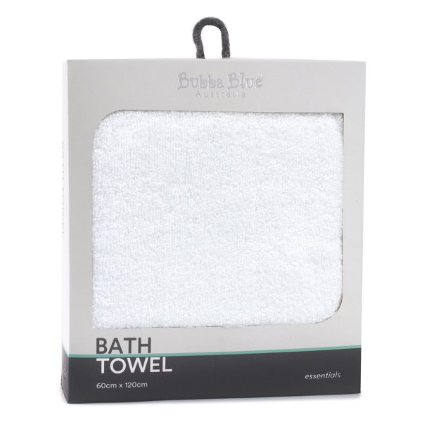 Bubba Blue Everyday Essentials Bath Towel White