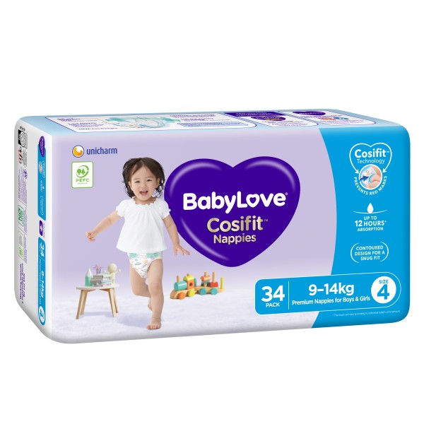 BabyLove Toddler 34 Pack Cosifit Nappies
