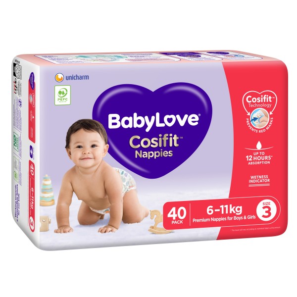 BabyLove Crawler 40 Pack Cosifit Nappies