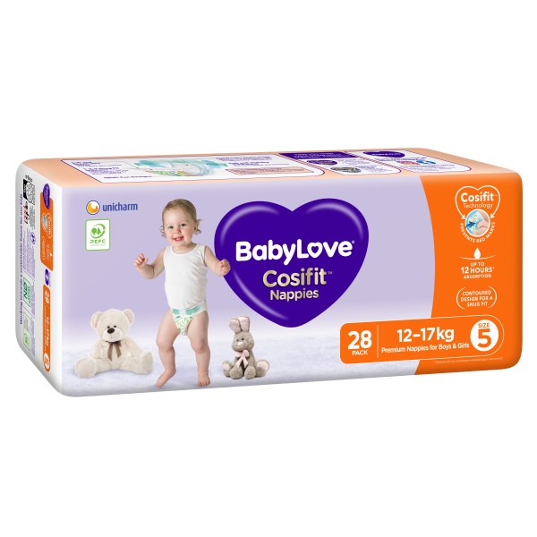 BabyLove Walker 28 Pack Cosifit Nappies