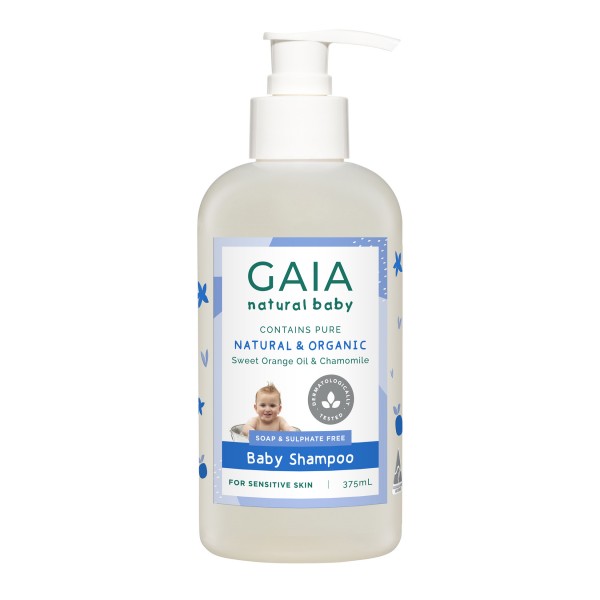 Gaia Natural Baby Shampoo 375ml Bottle