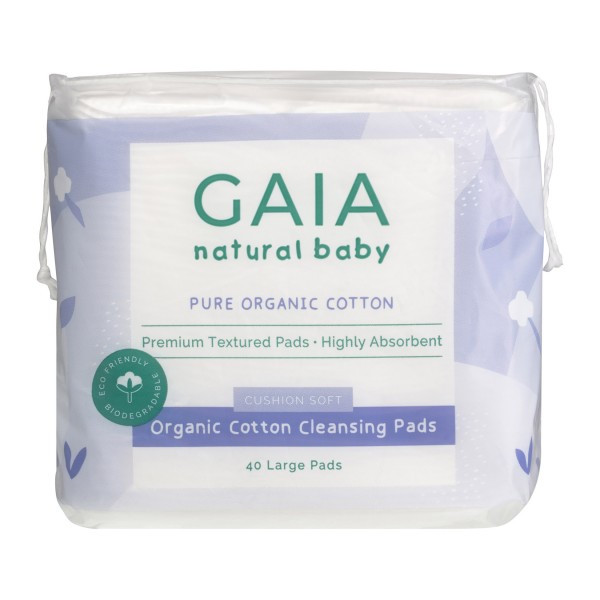 Gaia Organic Cotton Cleansing Pads 40 Pack