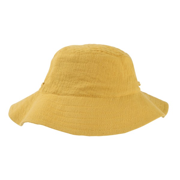 Bebe Riley Crinkle Sun Hat Mustard