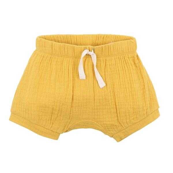 Bebe Riley Crinkle Shorts Mustard
