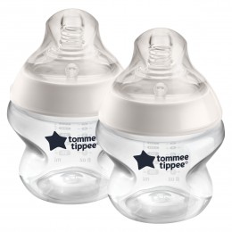 Tommee Tippee Clear Feeding Bottle 150ml 2PK
