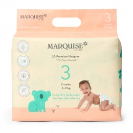 Marquise Crawler Nappies 20pk Size 3