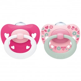 NUK Signature Silicone Soother 6-18 Months Girl