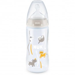 NUK First Choice+ Temperature Control 300ml Baby Bottle, White