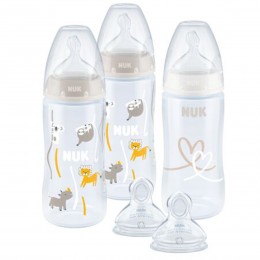 NUK First Choice+ Temperature Control 300ml Baby Bottle 3pack
