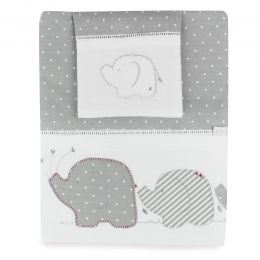 Bubba Blue Petit Elephant Bassinet/Cradle Sheet Set