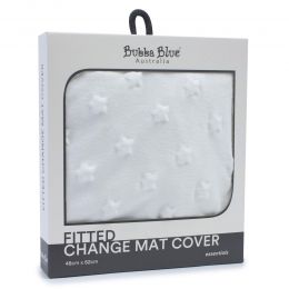 Bubba Blue Everyday Essentials Sherpa Change Mat Cover White