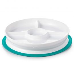 Oxo Tot Stick & Stay Divided Plate - Teal
