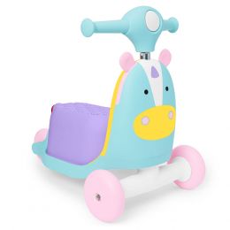 Skip Hop Zoo Unicorn Ride On 3 in 1 Scooter