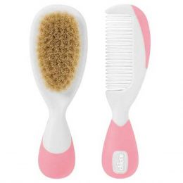 Chicco Brush & Comb Hair Set Pale Pink