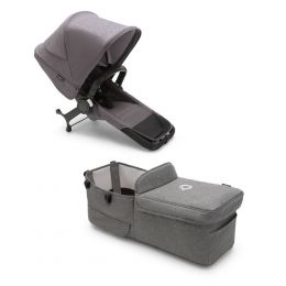 Bugaboo Donkey 5 Duo Extension Complete - Grey Melange