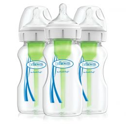 Dr Browns Options Wide Neck Anti-Colic 270ml Feeding Bottle 3-Pack