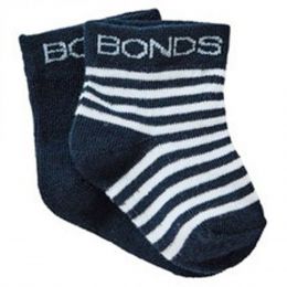 Bonds Baby Classics Bootee 2 Pack - Blue Size 000