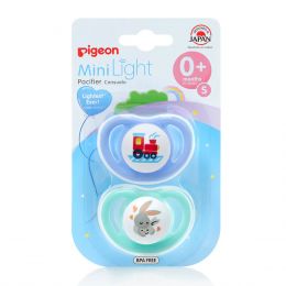 Pigeon MiniLight Pacifier Small 0+ Months Twin Pack