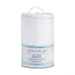 Airwrap Cot Liner Muslin 4 Sides - White