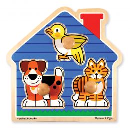 Melissa & Doug House Pets Wooden Jumbo Puzzle Game