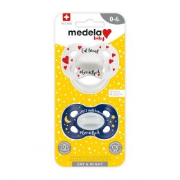 Medela Baby Soother Classic Day & Night Two Pack 0-6 Months