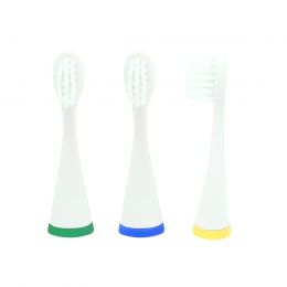 Marcus & Marcus Replacement Toothbrush Heads Green/Blue/Yellow