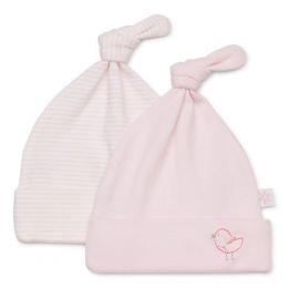 Marquise Beanie 2-Pack - Pink Birdy/Pink Stripe