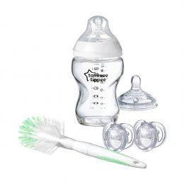 Tommee Tippee Clear Closer to Nature Glass Bottle Try Me Set