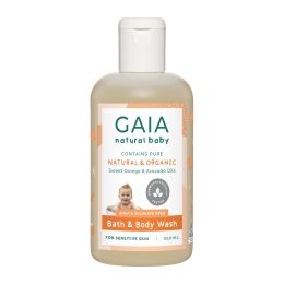 Gaia Natural Baby Bath & Body Wash 250ml Bottle