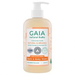 Gaia Natural Baby Bath & Body Wash 500ml Bottle