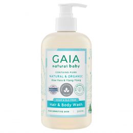 Gaia Natural Baby Hair & Body Wash 200ml Bottle