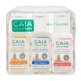 Gaia Natural Baby Mini Traveller 3 Bottle Set