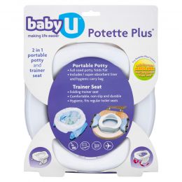 babyU Potette Plus 2 in 1 Portable Potty and Toilet Trainer Seat