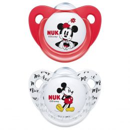 NUK Trendline Disney Mickey & Minnie Soother 0-6 Months