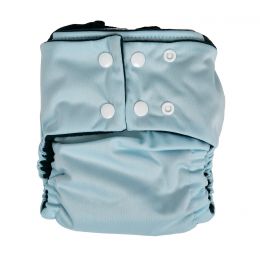 Pea Pods One Size Nappy - Pastel Blue