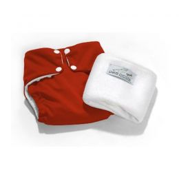 Pea Pods One Size Nappy - Red