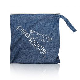 Pea Pods Wet Bag - Travel size - Denim Print