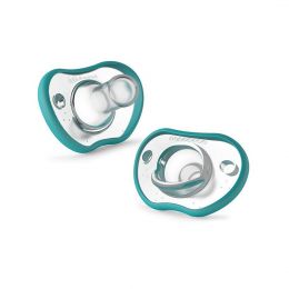 Nanobebe Flexy Pacifier Twin-Pack - Teal 3+ Months