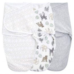 Aden & Anais Toile 0-3 Months 3 Pack Easy Swaddle Wraps