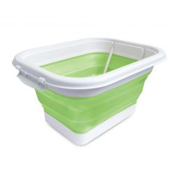 Roger Armstrong Folding Storage Bucket With Stainless Steel Support And Lid