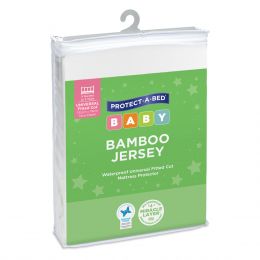 Protect-A-Bed Bamboo Jersey Wateproof Universal Fitted Cot Mattress Protector