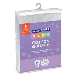 Protect-A-Bed Cotton Quilted Waterproof Large Bassinet Mattress Protector