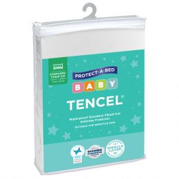 Protect-A-Bed TENCEL Waterproof Standard Fitted Cot Mattress Protector