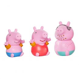 TOMY Toomies Peppa Pig Bath Squirters - Daddy Pig, Peppa & George