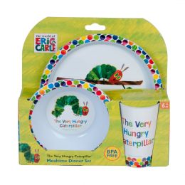 The Very Hungry Caterpillar 3 Piece Dinner Set with Bowl, Cup & Plate