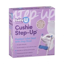 babyU Cushie Step Up Padded Toilet Seat with Step Stool